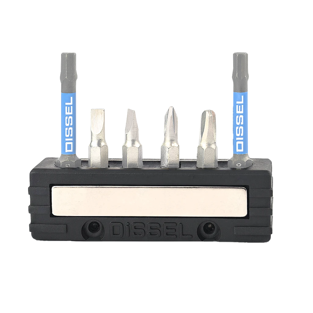 DiSSEL holder loaded with six bits