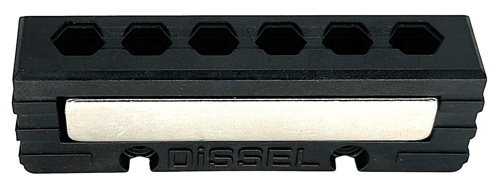 DiSSEL holder with six empty bit slots